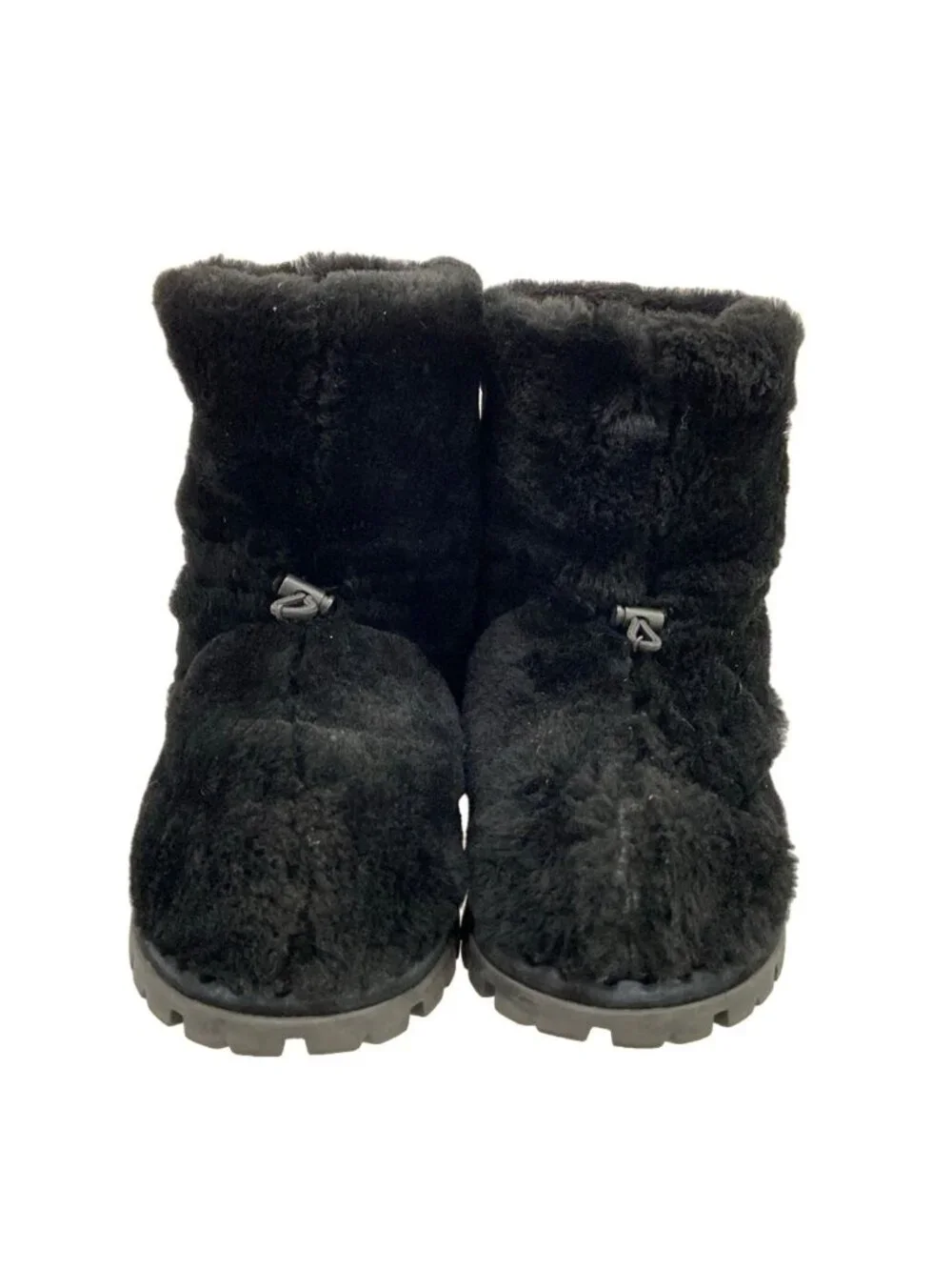 Prada Short Boots 40 Black Shearling